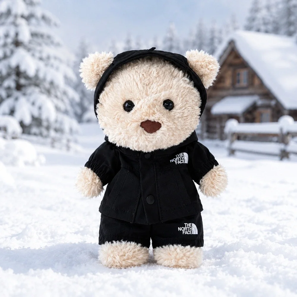 Black Outdoor Winter Jacket for Bartholomew – 7 Inch [BUN-TNF-JKT-BLACK-7IN]